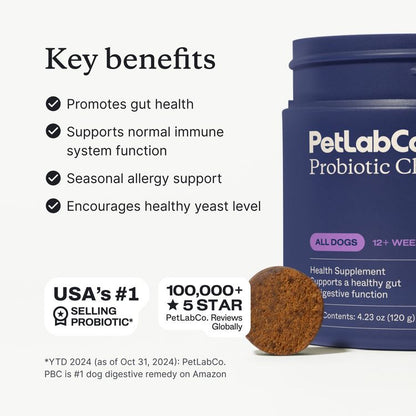 Probiotics for dogs – soft chews for gut & digestive health